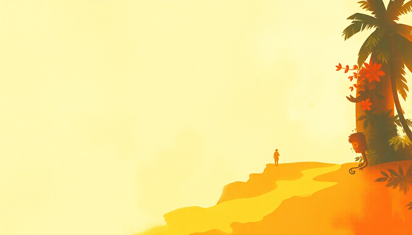 Fan-driven abstract illustration evoking the emotional arc of Mozambique by Bob Dylan
