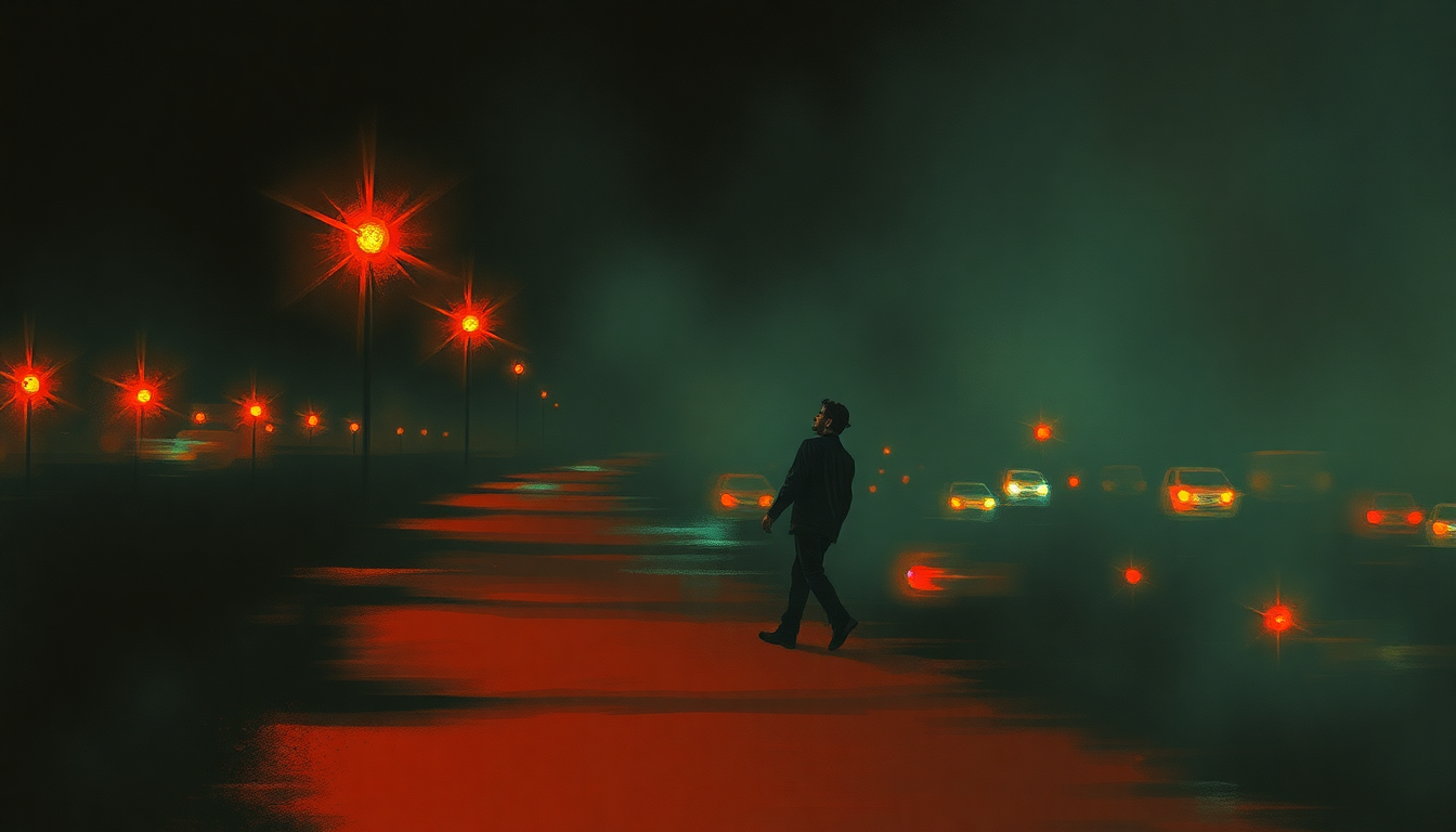 Fan-driven abstract illustration evoking the emotional arc of Mr. Brownstone by Guns N' Roses