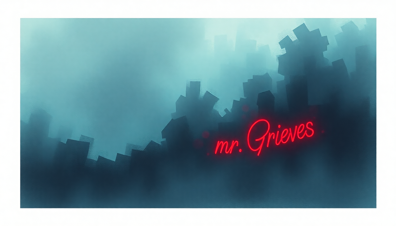 Fan-driven abstract illustration evoking the emotional arc of Mr. Grieves by Pixies