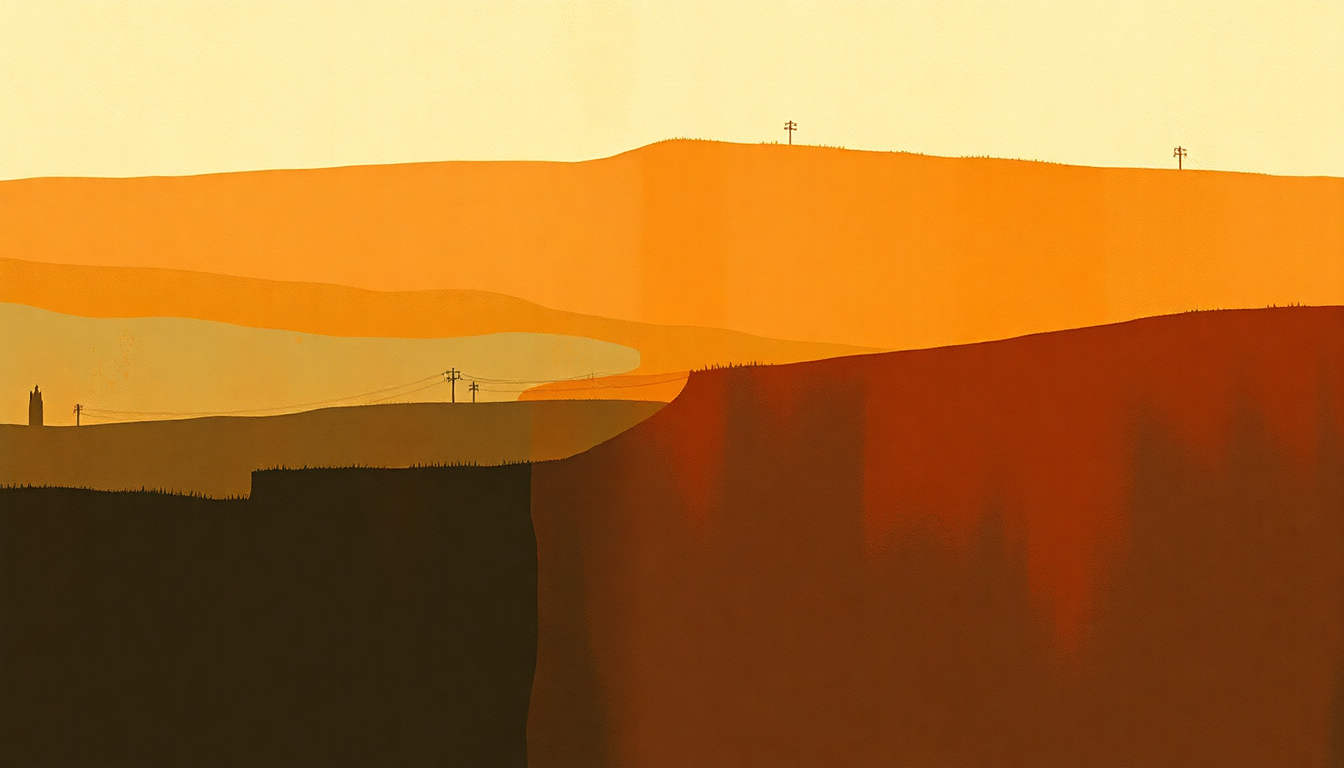 Fan-driven abstract illustration evoking the emotional arc of Mr. Pitiful by Otis Redding