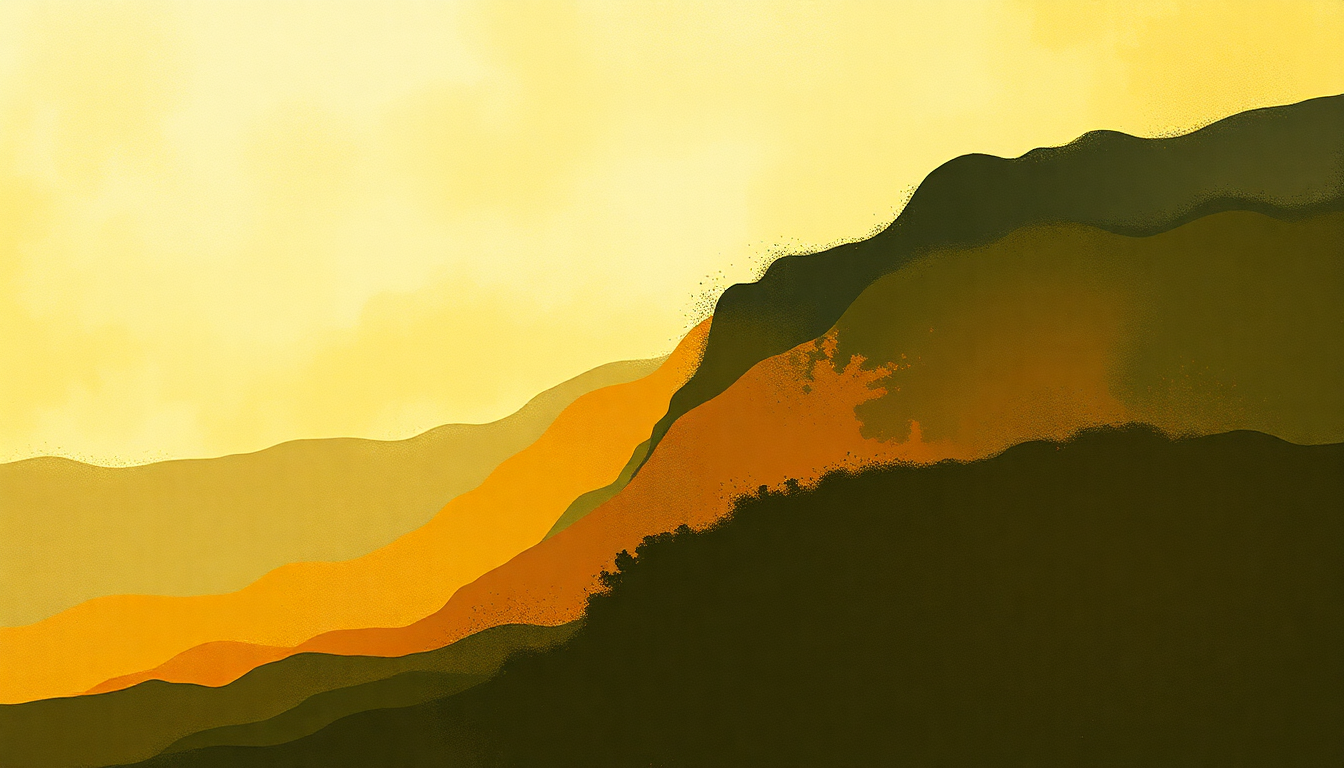 Fan-driven abstract illustration evoking the emotional arc of Mr. Soul by Buffalo Springfield