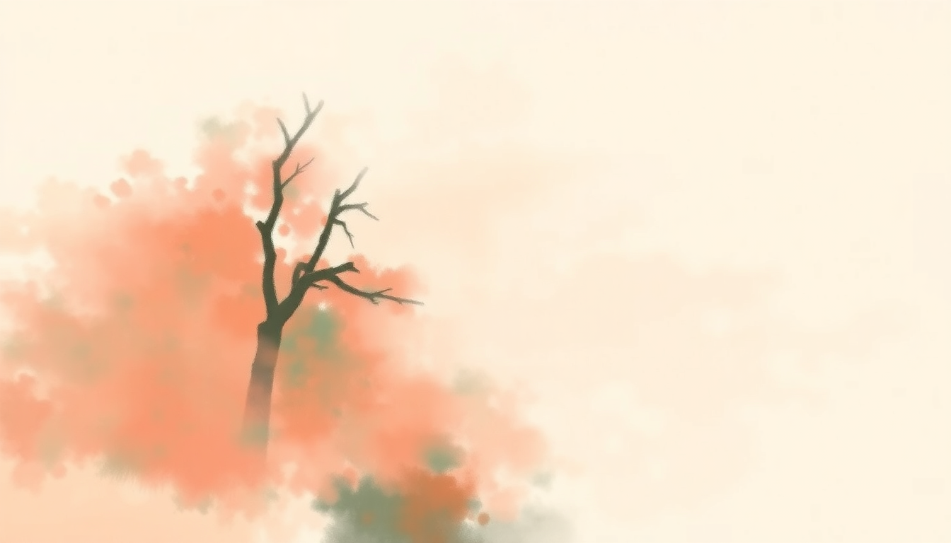 Fan-driven abstract illustration evoking the emotional arc of Here We Go Round the Mulberry Bush by Traditional