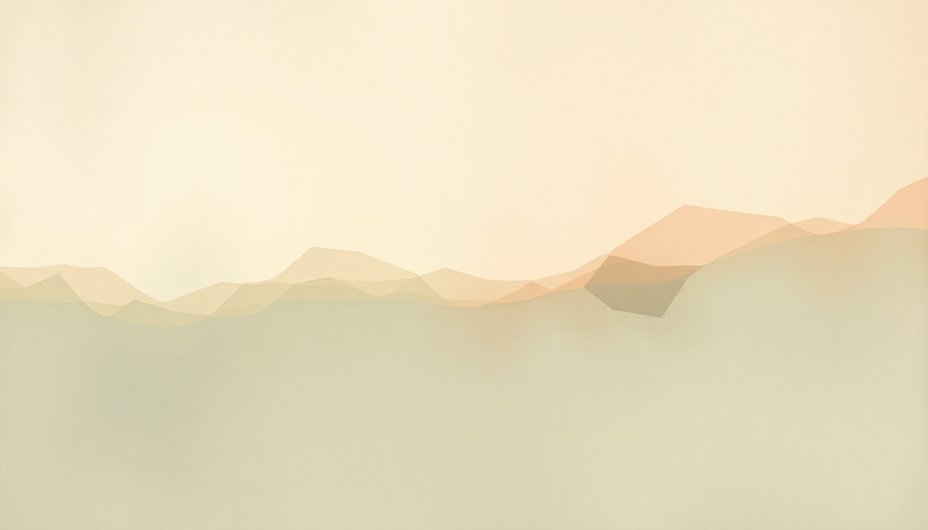 Fan-driven abstract illustration evoking the emotional arc of Music for the Abandonment of Cities by Johann Johannsson