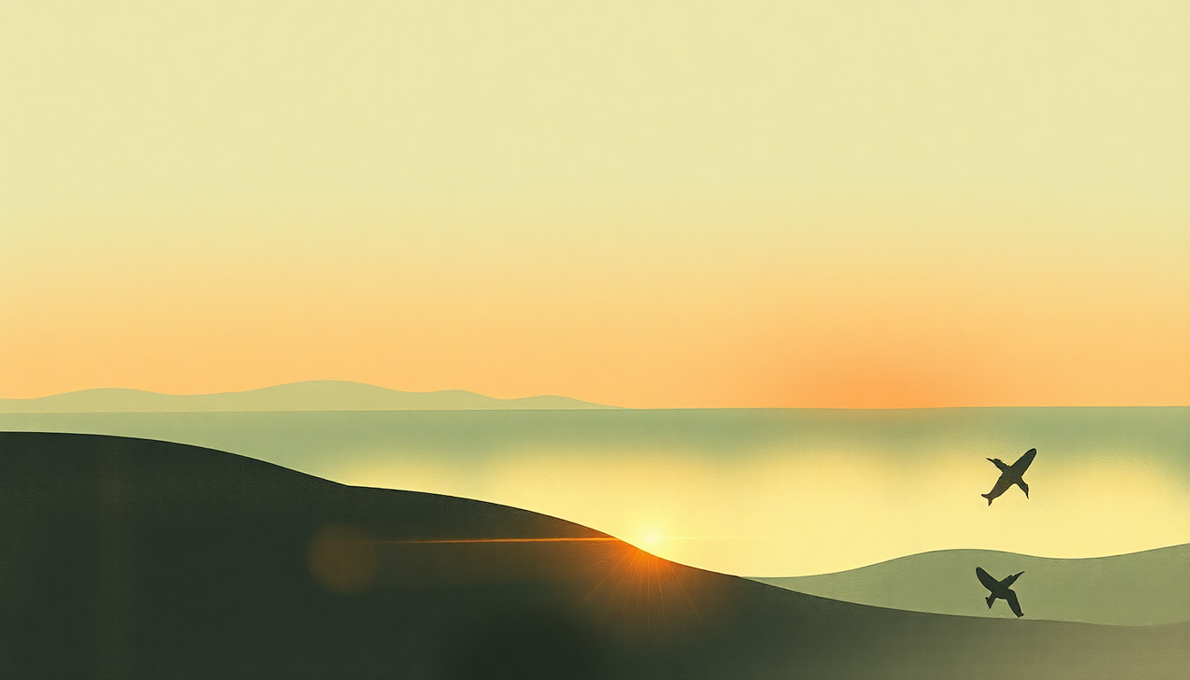 Fan-driven abstract illustration evoking the emotional arc of Music Is Math by Boards of Canada