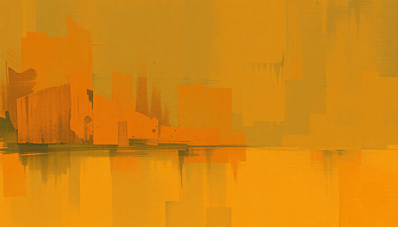 Fan-driven abstract illustration evoking the emotional arc of Muskrat Ramble by Louis Armstrong