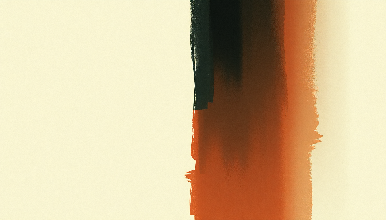 Fan-driven abstract illustration evoking the emotional arc of My Angry Blade by Mineral