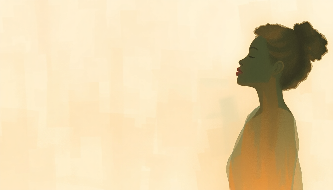 Fan-driven abstract illustration evoking the emotional arc of My Baby Just Cares for Me by Nina Simone