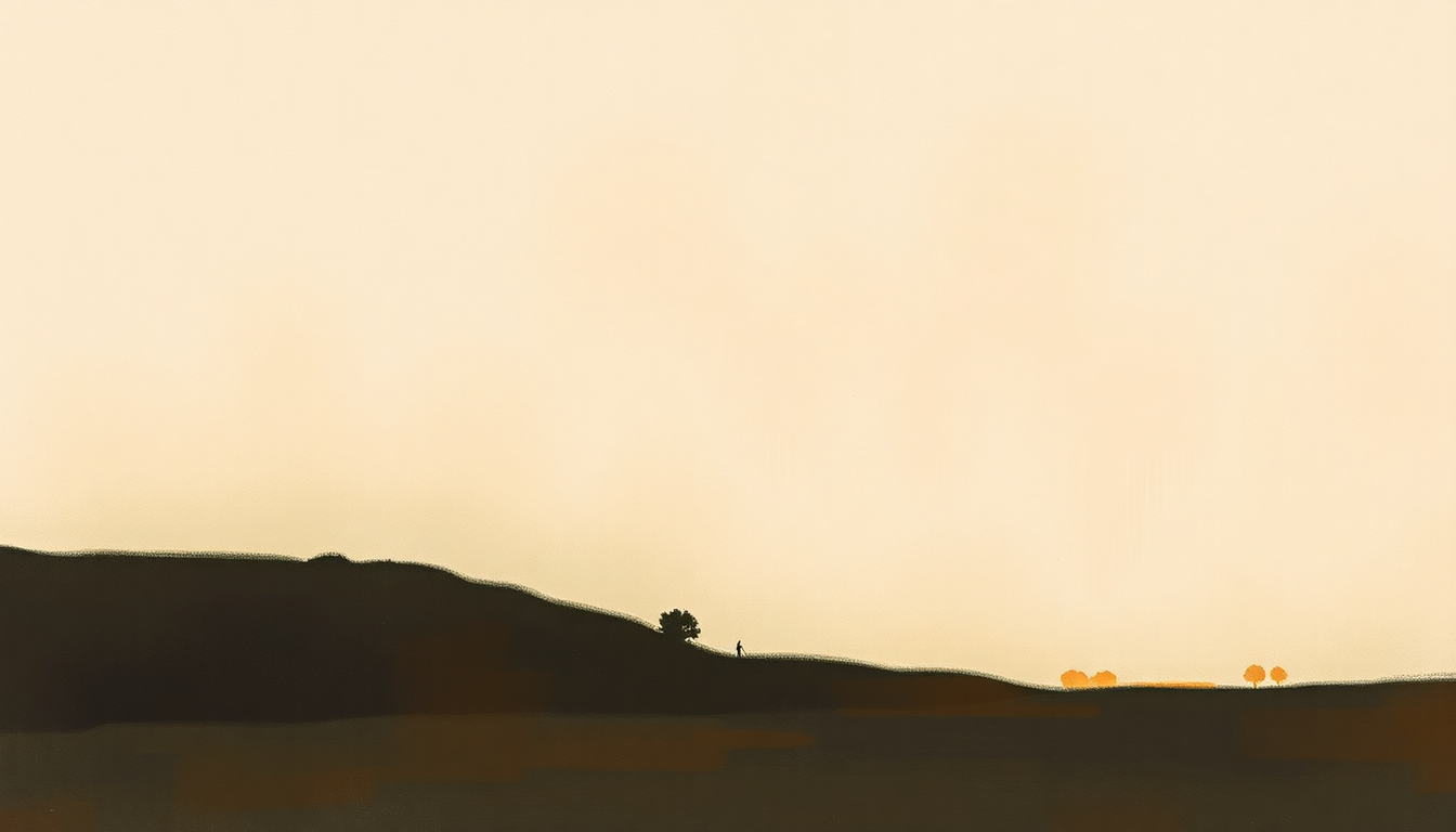 Fan-driven abstract illustration evoking the emotional arc of My Father by Judy Collins