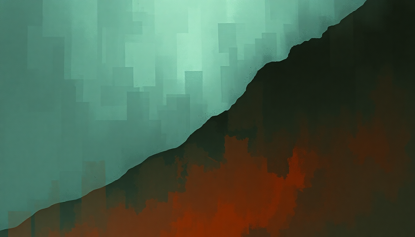 Fan-driven abstract illustration evoking the emotional arc of My Friend of Misery by Metallica