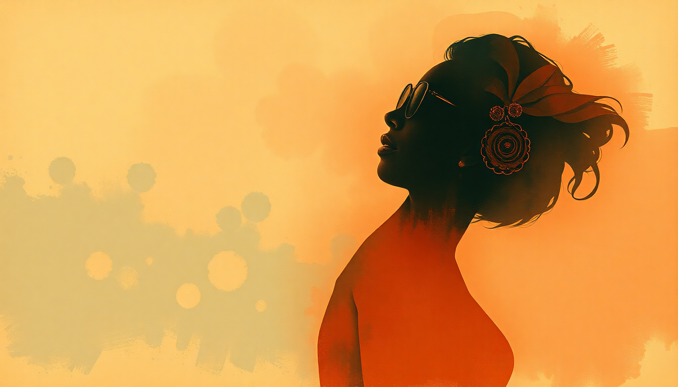 Fan-driven abstract illustration evoking the emotional arc of My Funny Valentine by Ella Fitzgerald