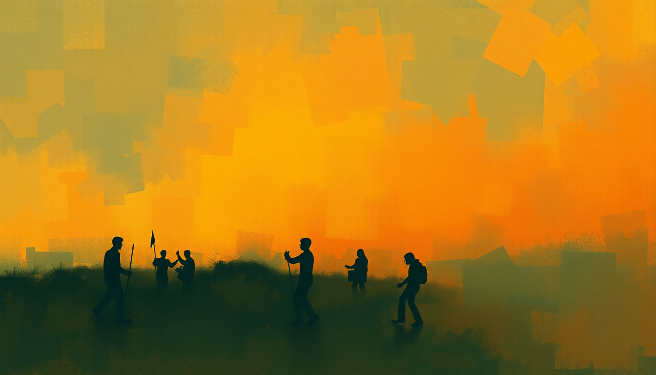 Fan-driven abstract illustration evoking the emotional arc of My Generation by The Who
