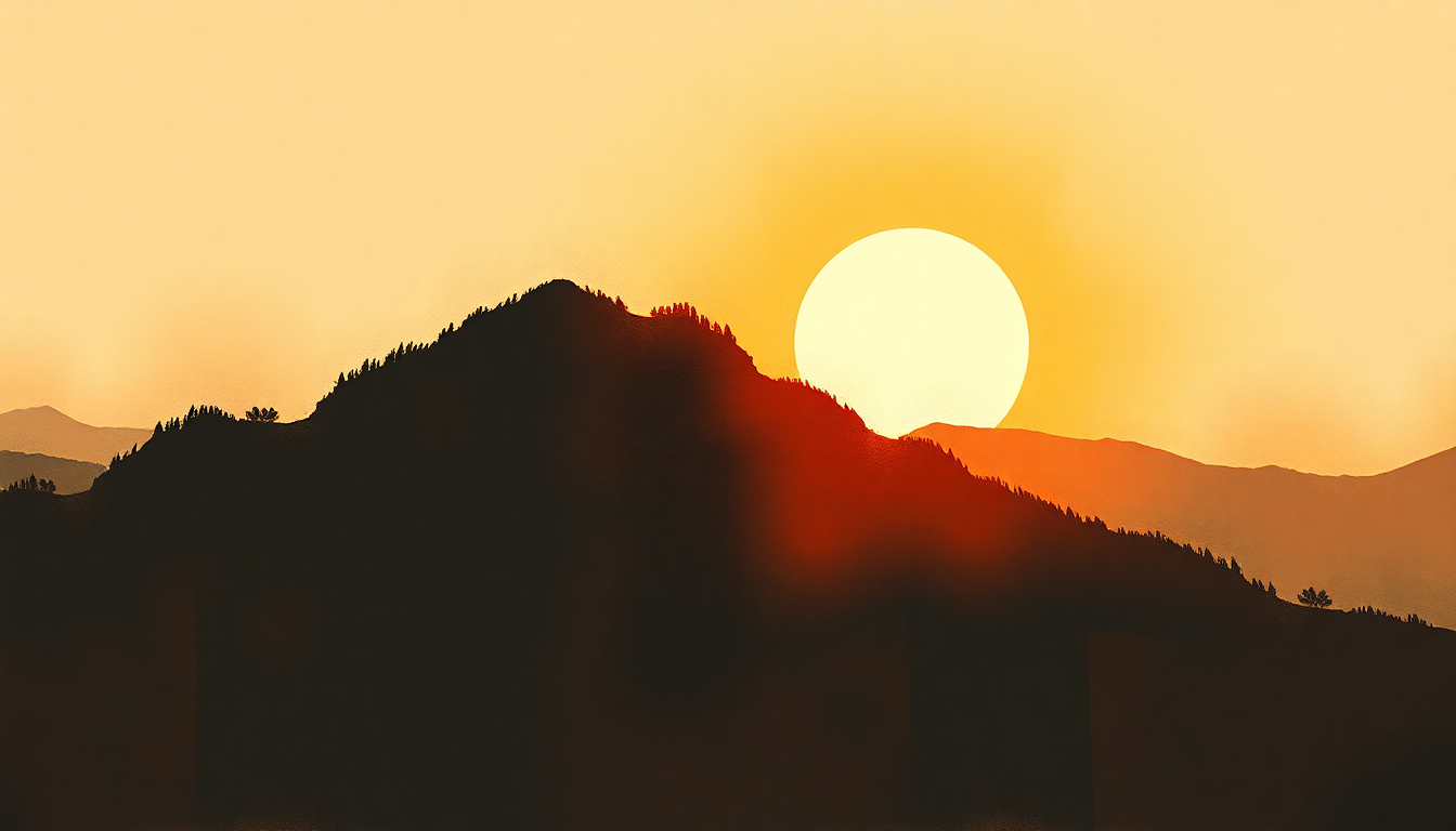 Fan-driven abstract illustration evoking the emotional arc of My God Is the Sun by Queens of the Stone Age