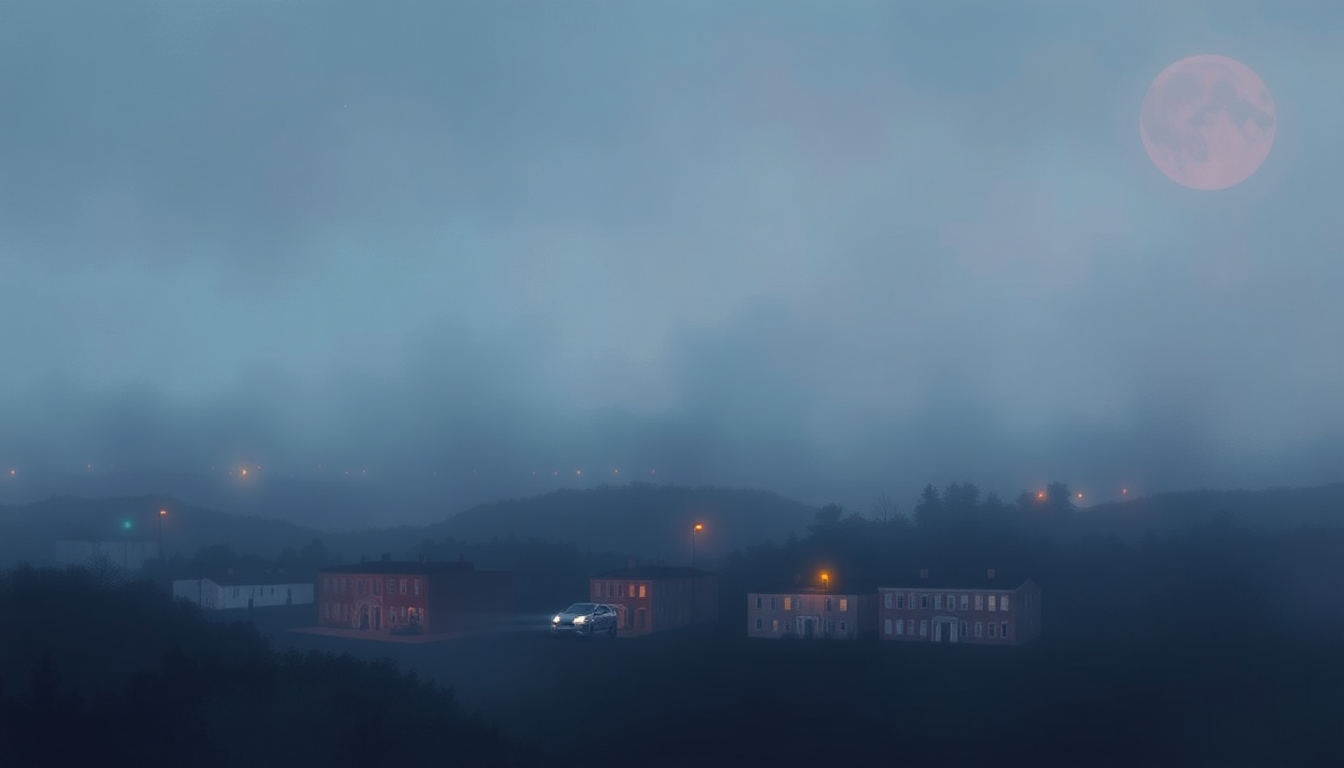 Fan-driven abstract illustration evoking the emotional arc of My Hometown by Bruce Springsteen