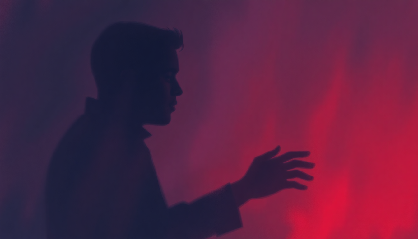 Fan-driven abstract illustration evoking the emotional arc of My Love Is Waiting by Marvin Gaye