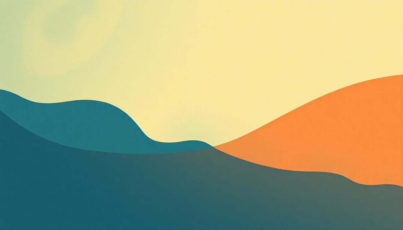 Fan-driven abstract illustration evoking the emotional arc of My Mind's Got a Mind of Its Own by The Flatlanders