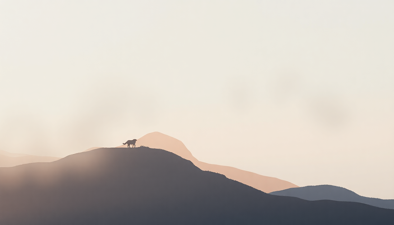 Fan-driven abstract illustration evoking the emotional arc of Mykonos by Fleet Foxes