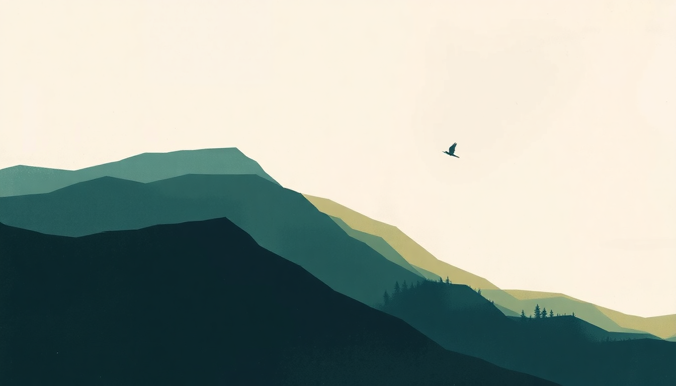 Fan-driven abstract illustration evoking the emotional arc of Mystery Disease by MGMT