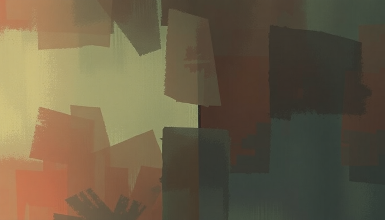 Fan-driven abstract illustration evoking the emotional arc of Myxomatosis by Radiohead