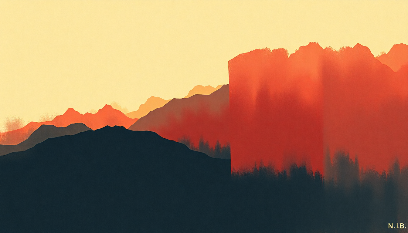Fan-driven abstract illustration evoking the emotional arc of N.I.B. by Black Sabbath