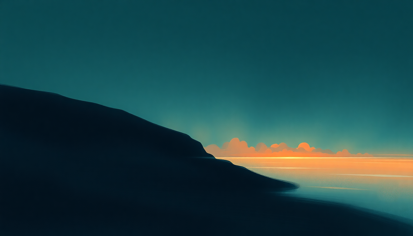 Fan-driven abstract illustration evoking the emotional arc of Na Laetha Geal M'óige by Enya