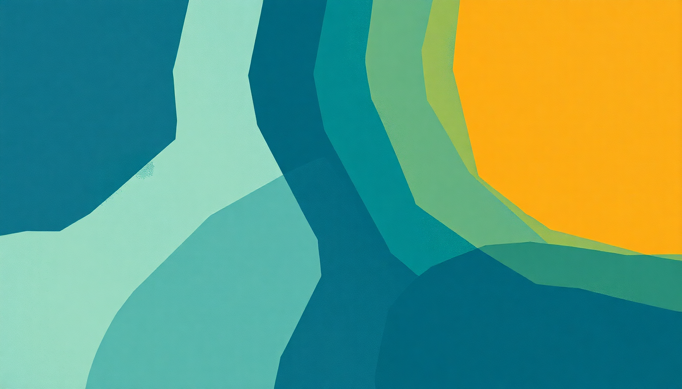 Fan-driven abstract illustration evoking the emotional arc of Naptown Blues by Wes Montgomery