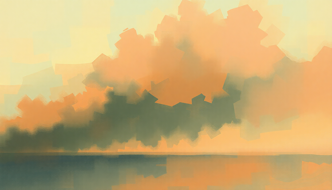 Fan-driven abstract illustration evoking the emotional arc of Nas Is Like by Nas