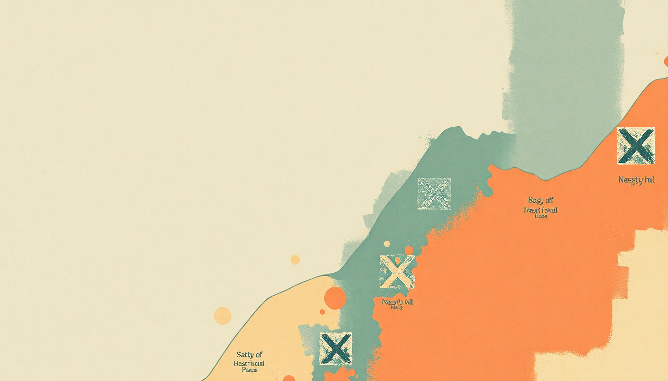 Fan-driven abstract illustration evoking the emotional arc of Nasty Boy by The Notorious B.I.G.