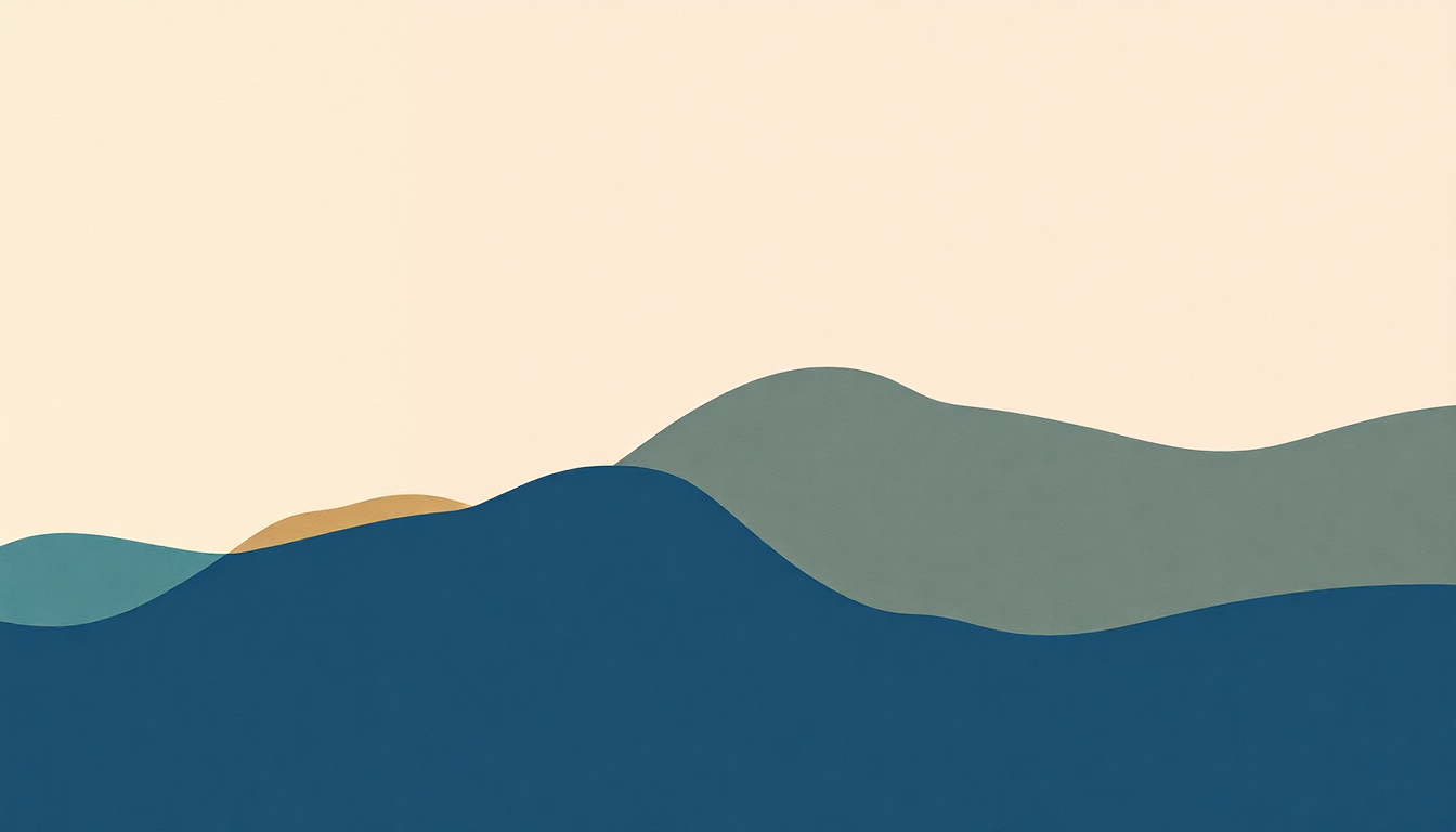 Fan-driven abstract illustration evoking the emotional arc of Need a Little Time by Courtney Barnett