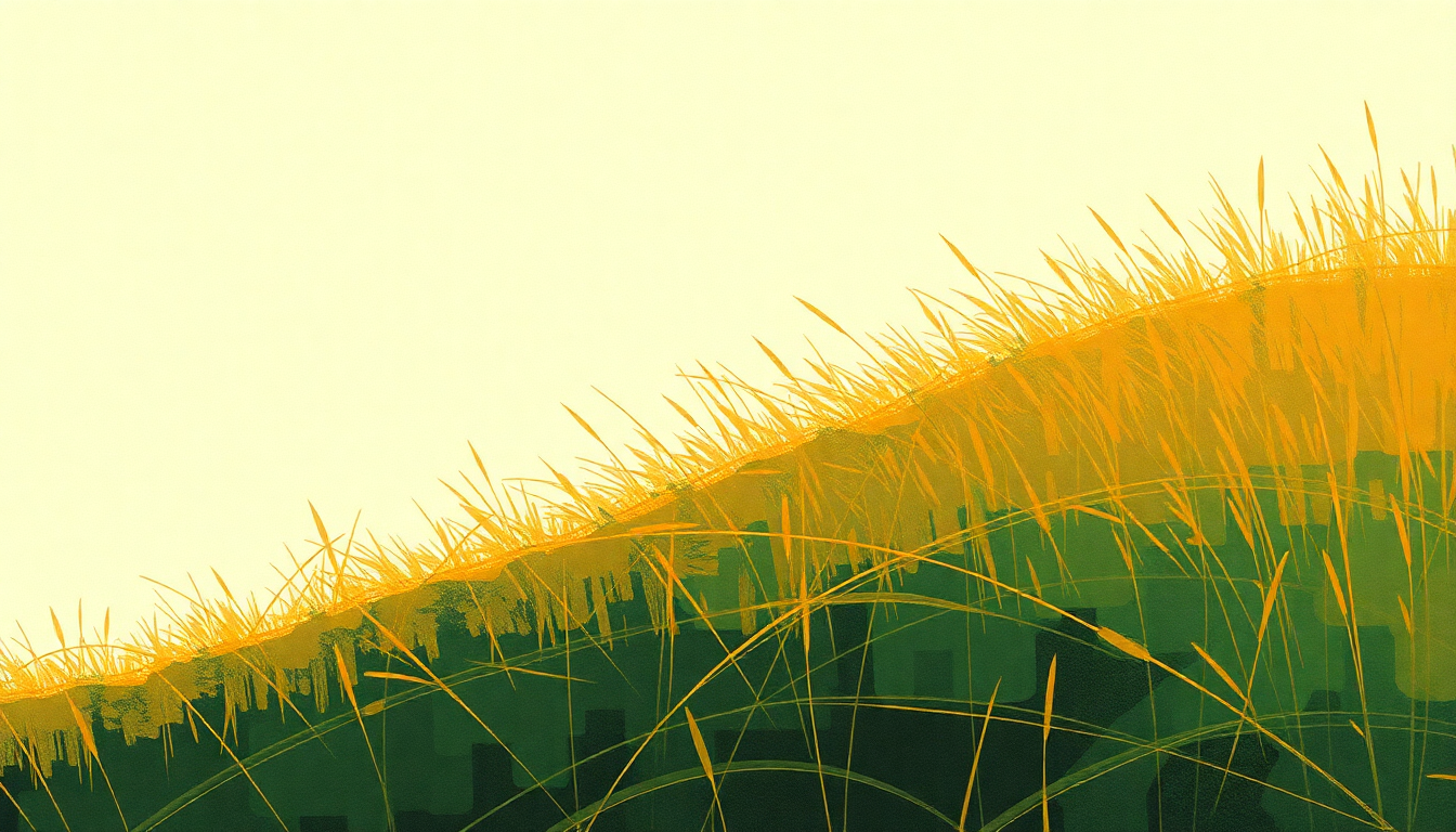 Fan-driven abstract illustration evoking the emotional arc of Needle in the Hay by Elliott Smith
