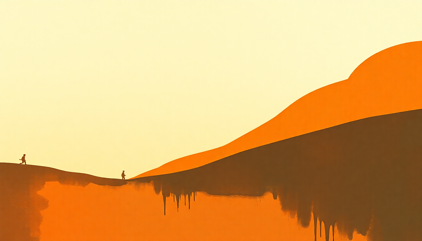 Fan-driven abstract illustration evoking the emotional arc of Negue by Cesaria Evora