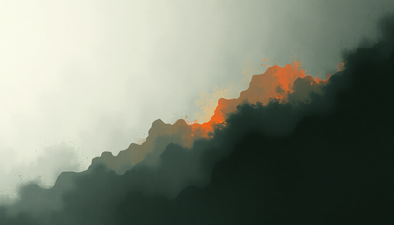 Fan-driven abstract illustration evoking the emotional arc of Never Catch Me by Flying Lotus