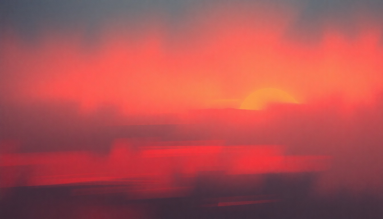 Fan-driven abstract illustration evoking the emotional arc of Never Die Young by James Taylor