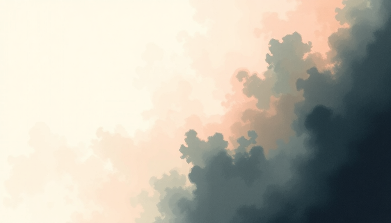 Fan-driven abstract illustration evoking the emotional arc of Never Let Me Go by Florence + the Machine