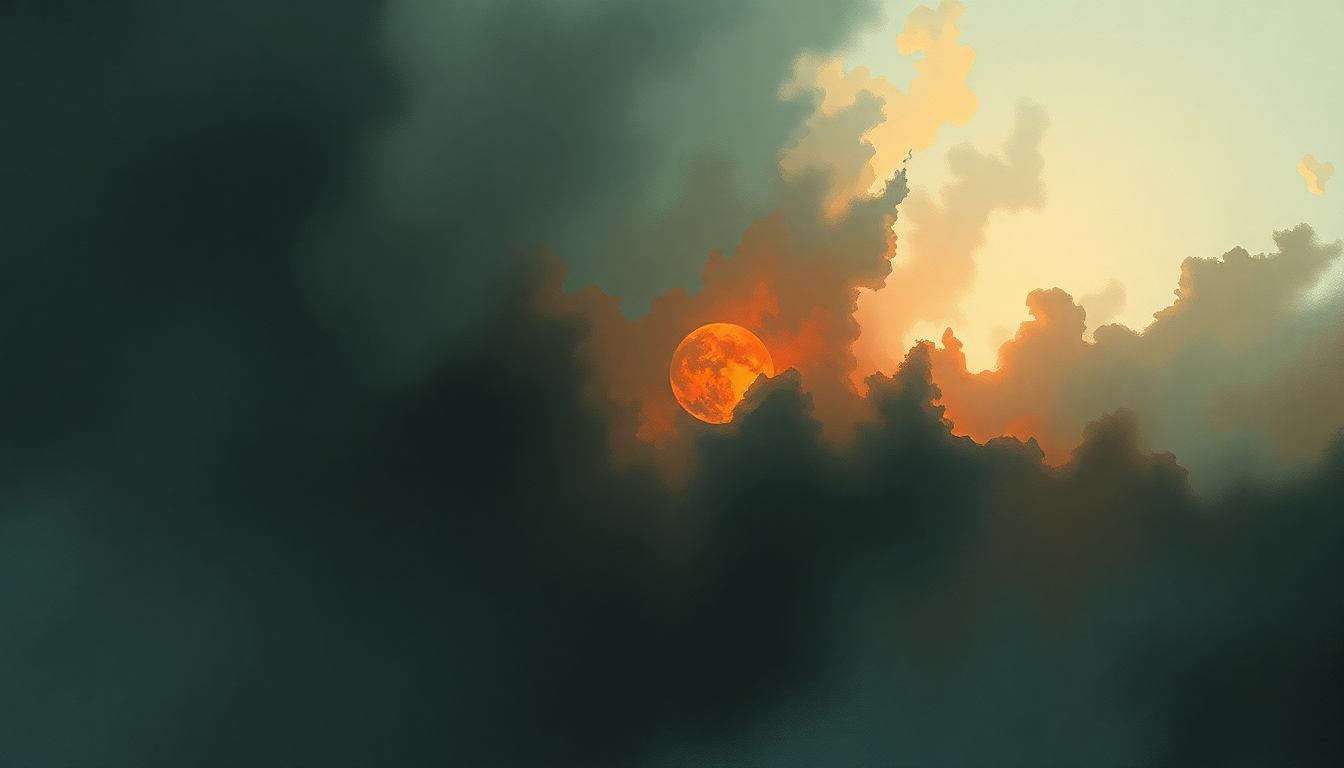 Fan-driven abstract illustration evoking the emotional arc of New Born by Muse