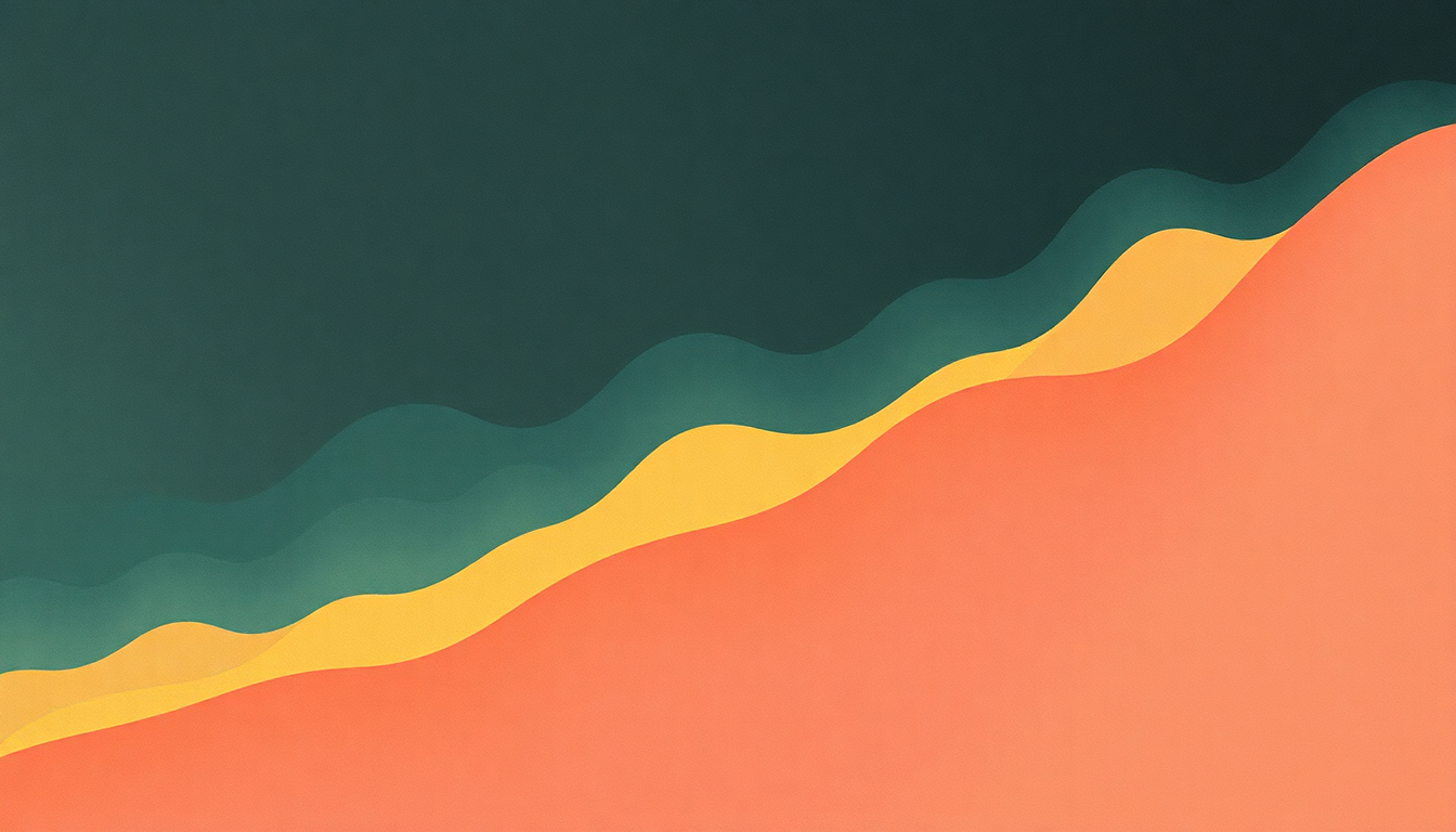 Fan-driven abstract illustration evoking the emotional arc of New Forms by Roni Size