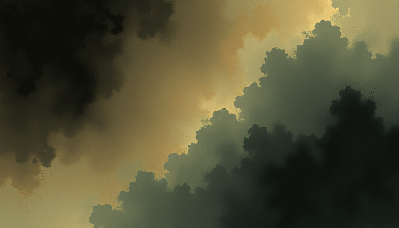 Fan-driven abstract illustration evoking the emotional arc of New Slaves by Kanye West