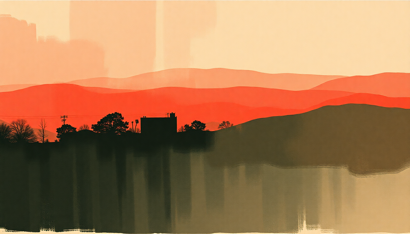Fan-driven abstract illustration evoking the emotional arc of Next Girl by The Black Keys