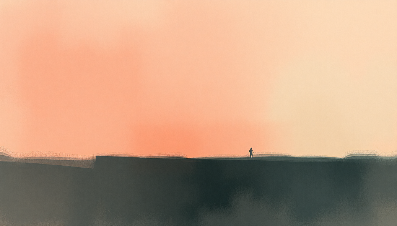 Fan-driven abstract illustration evoking the emotional arc of Nice & Slow by Usher
