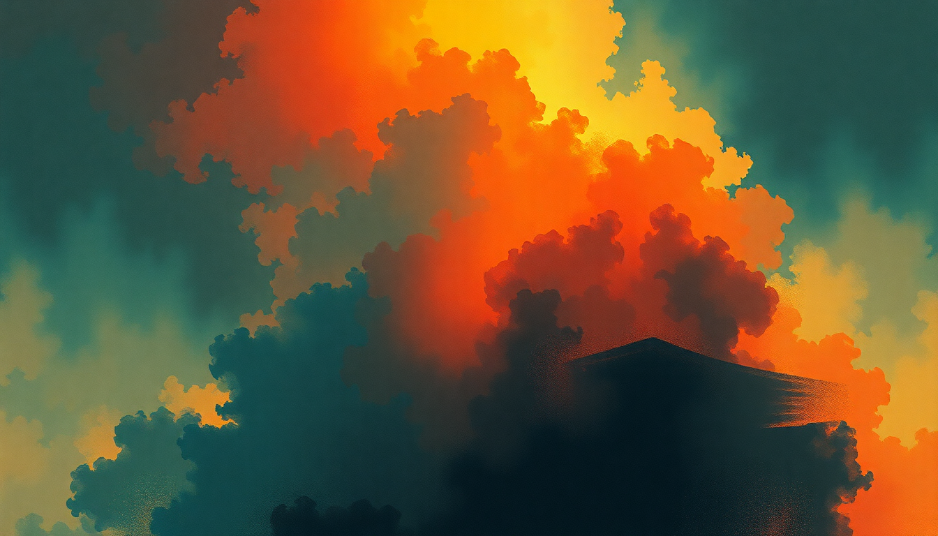 Fan-driven abstract illustration evoking the emotional arc of Night by Bruce Springsteen