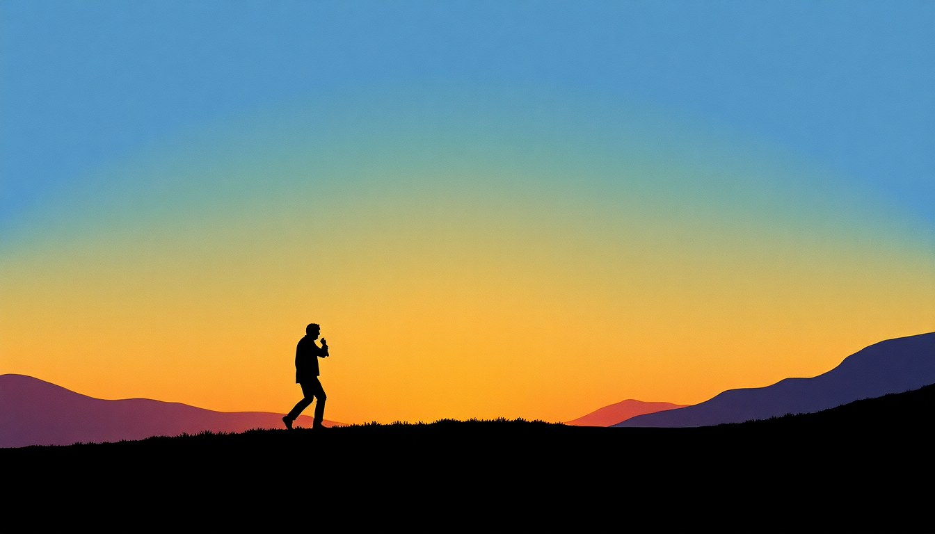 Fan-driven abstract illustration evoking the emotional arc of Night Fever by Bee Gees