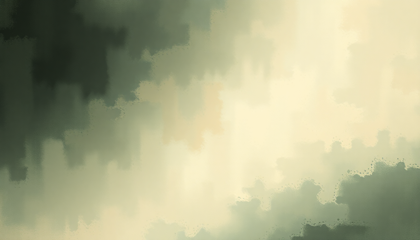 Fan-driven abstract illustration evoking the emotional arc of Nil Admirari by Tim Hecker