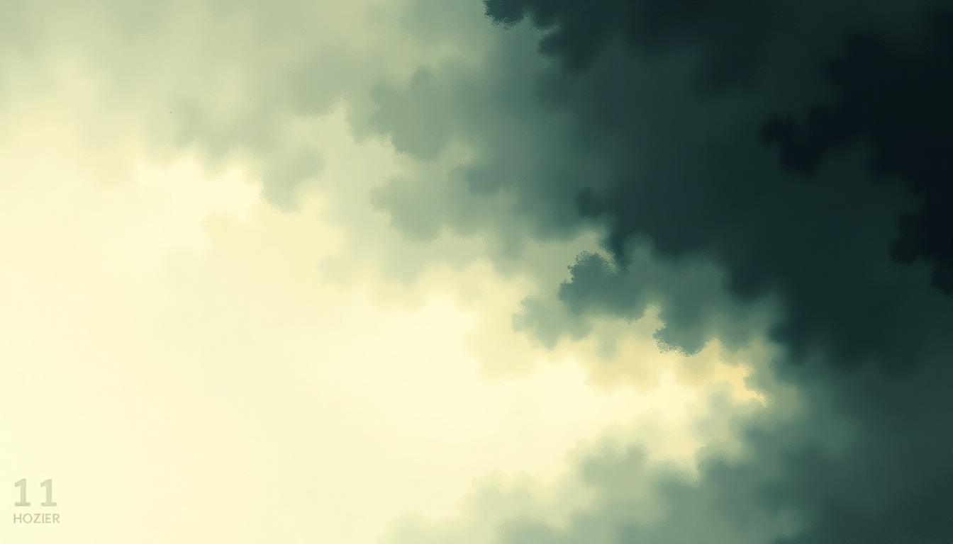 Fan-driven abstract illustration evoking the emotional arc of Nina Cried Power by Hozier