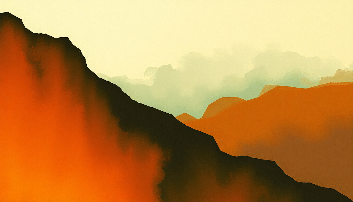 Fan-driven abstract illustration evoking the emotional arc of Ninety-Nine and a Half by Wilson Pickett