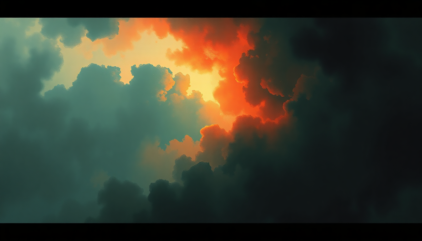 Fan-driven abstract illustration evoking the emotional arc of No Bystanders by Travis Scott