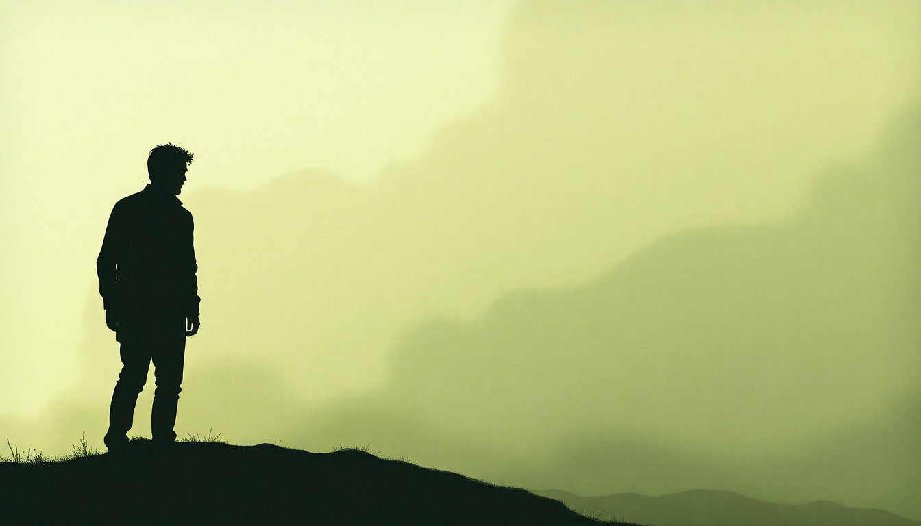 Fan-driven abstract illustration evoking the emotional arc of No Children by The Mountain Goats