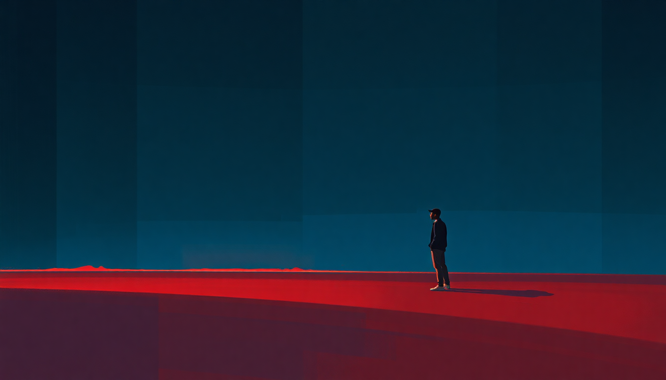 Fan-driven abstract illustration evoking the emotional arc of No Competition by Eric B and Rakim