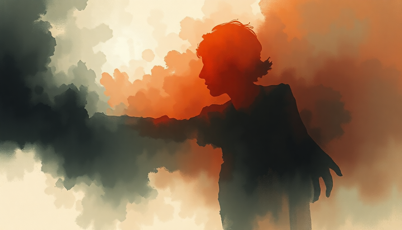 Fan-driven abstract illustration evoking the emotional arc of No Me Queda Más by Selena