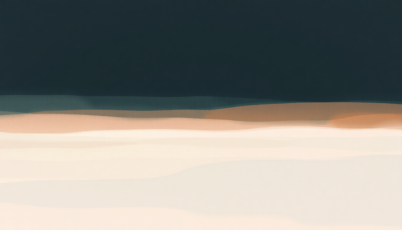 Fan-driven abstract illustration evoking the emotional arc of No More Runnin by Animal Collective