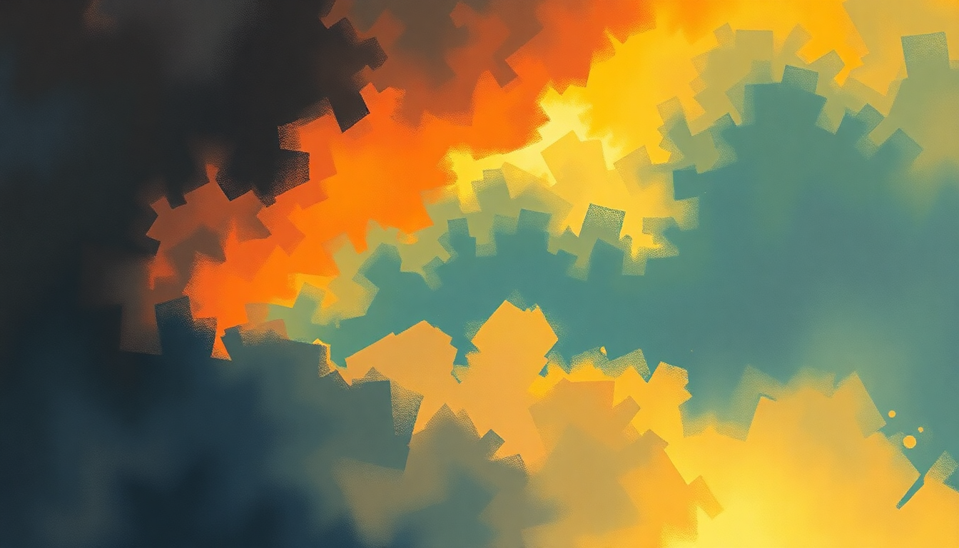 Fan-driven abstract illustration evoking the emotional arc of No More Tears (Enough Is Enough) by Barbra Streisand & Donna Summer