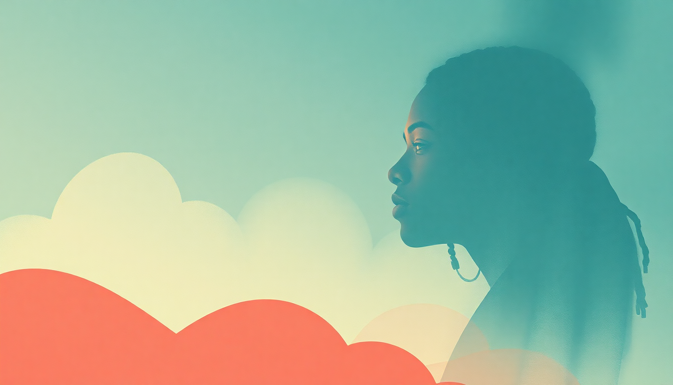 Fan-driven abstract illustration evoking the emotional arc of No Worries by Lil Wayne